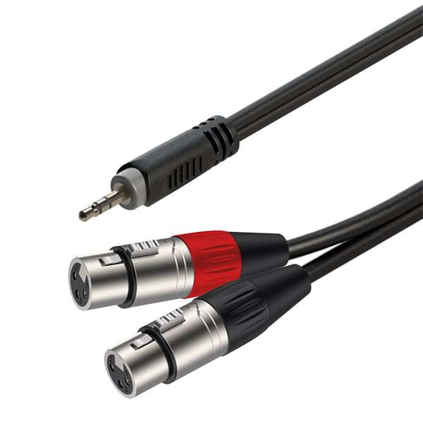 ROXTONE - SMART SERIES SIGNAL LEAD 3.5 M ST  2 XLR M 3M