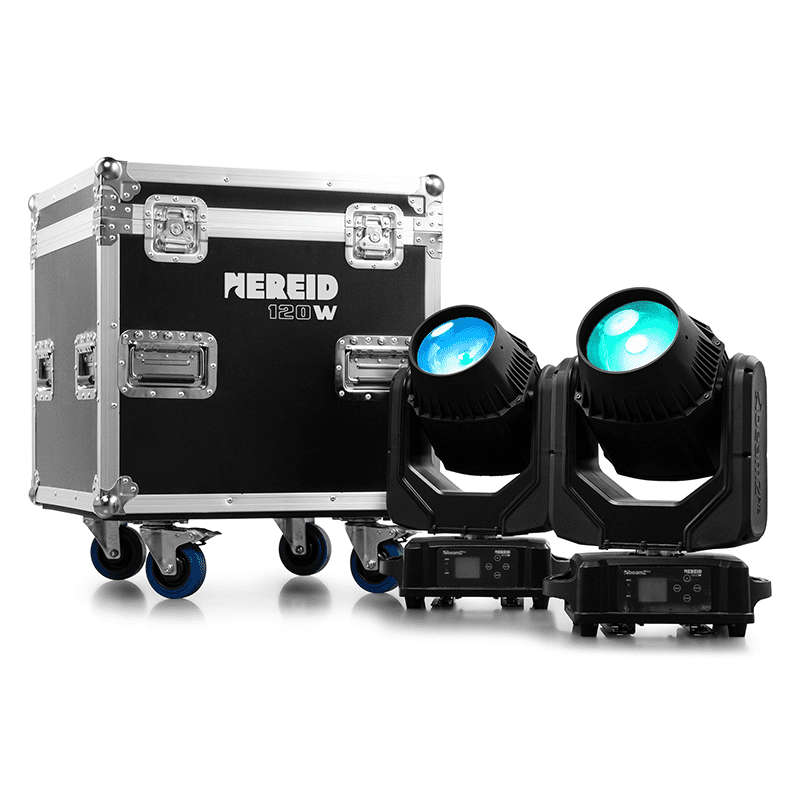BEAMZPRO NEREID120 LED MOVING HEAD BEAM IP65 1x 120W [2 PIECES IN A FLIGHTCASE]