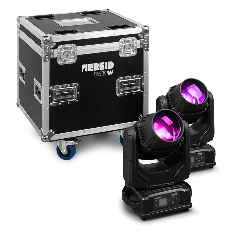 BEAMZPRO NEREID120 LED MOVING HEAD BEAM IP65 1x 120W [2 PIECES IN A FLIGHTCASE]