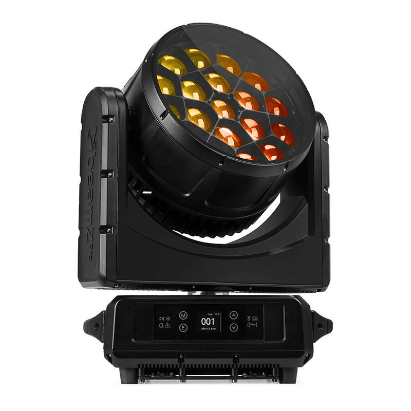 BEAMZPRO NEREID1940 LED MOVING HEAD BEE EYE ZOOM IP65 19x 40W RGBW [2 PIECES IN FLIGHTCASE]