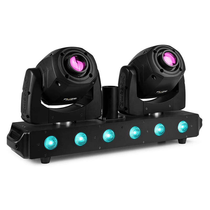 BEAMZ FUZE TWIN LED MOVING HEAD BAR 1x 75W 6x 15W RGBW