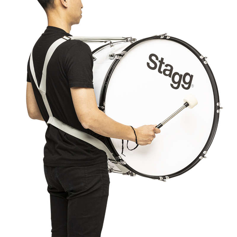 STAGG Marching Bass Drum 26"X12" Only 1 beater included