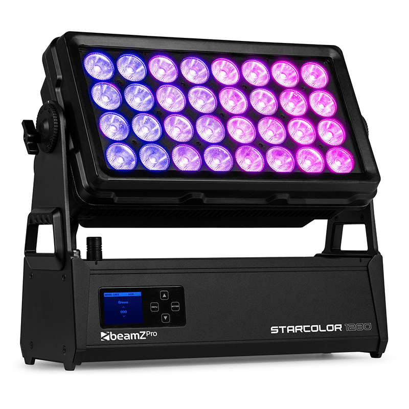 BEAMZPRO STARCOLOR1280 LED FLOOD LIGHT WASH IP65 32x 40W RGBW
