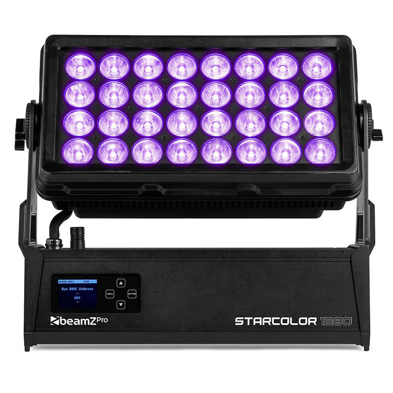 BEAMZPRO STARCOLOR1280 LED FLOOD LIGHT WASH IP65 32x 40W RGBW