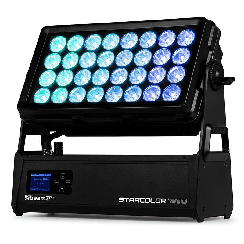 BEAMZPRO STARCOLOR1280 LED FLOOD LIGHT WASH IP65 32x 40W RGBW