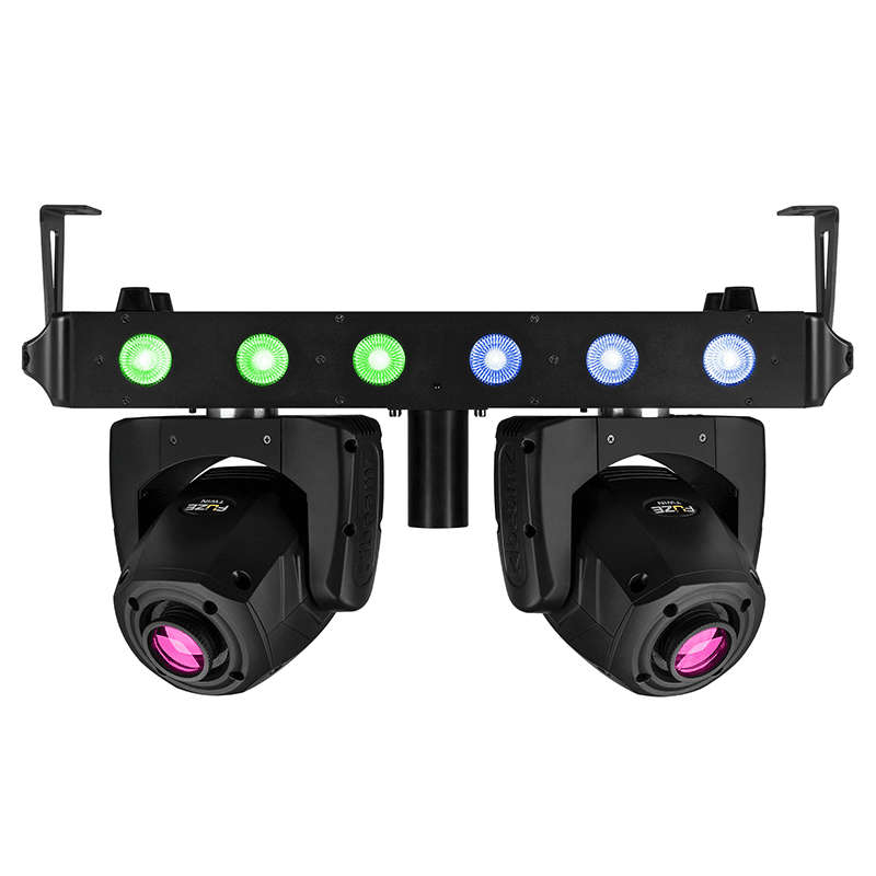 BEAMZ FUZE TWIN LED MOVING HEAD BAR 1x 75W 6x 15W RGBW