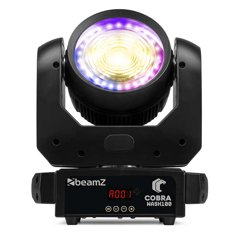 BEAMZ COBRAWASH100 LED MOVING HEAD WASH IP20 1x 100W WITH RING WW/CW