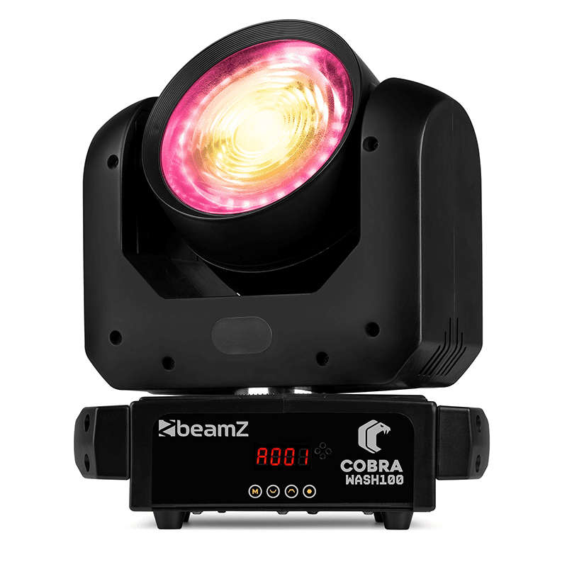 BEAMZ COBRAWASH100 LED MOVING HEAD WASH IP20 1x 100W WITH RING WW/CW