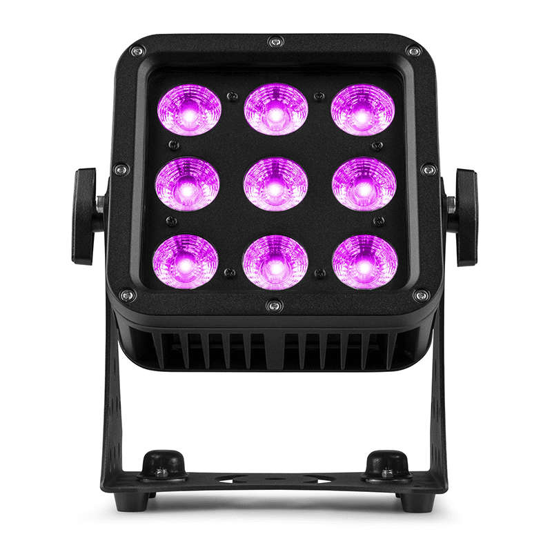BEAMZPRO STARCOLOR75 LED FLOOD LIGHT IP65 9x 8W RGBA