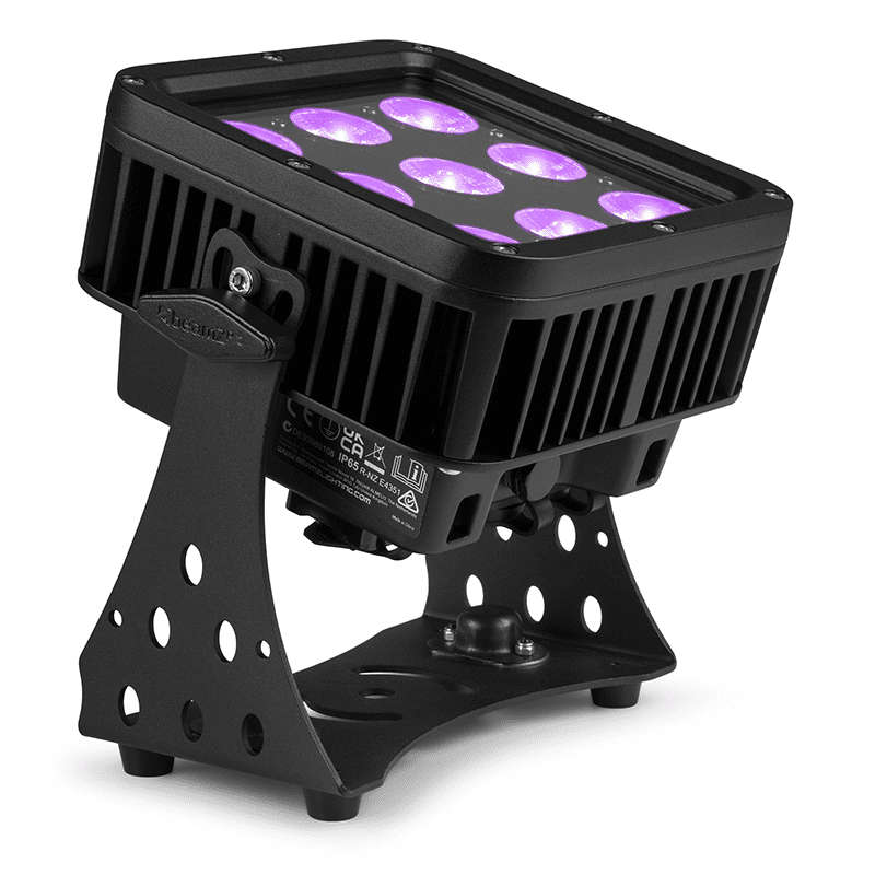 BEAMZPRO STARCOLOR75 LED FLOOD LIGHT IP65 9x 8W RGBA