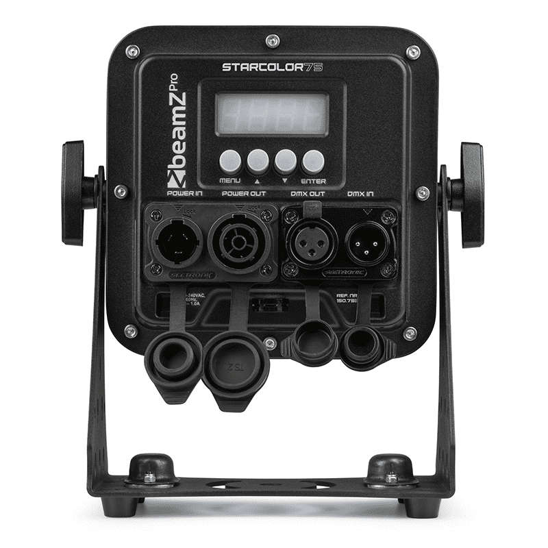 BEAMZPRO STARCOLOR75 LED FLOOD LIGHT IP65 9x 8W RGBA