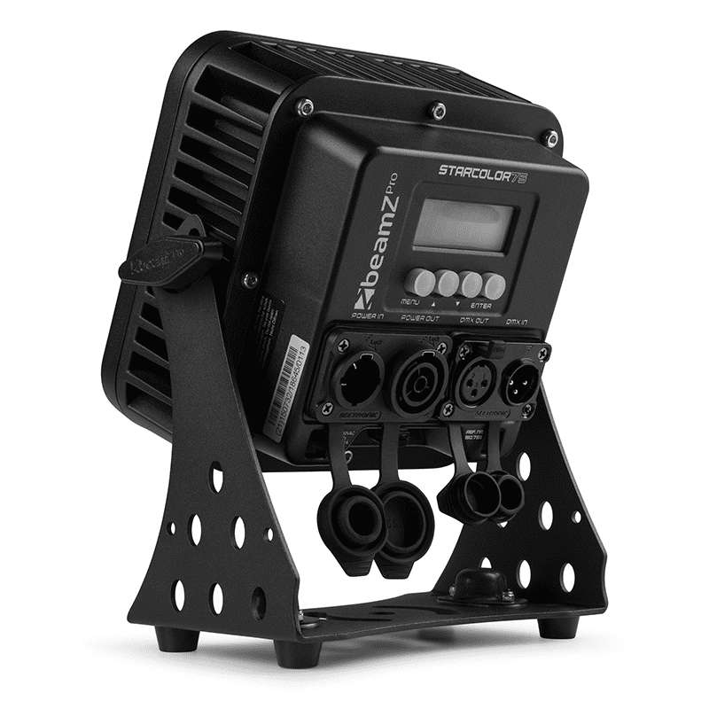 BEAMZPRO STARCOLOR75 LED FLOOD LIGHT IP65 9x 8W RGBA