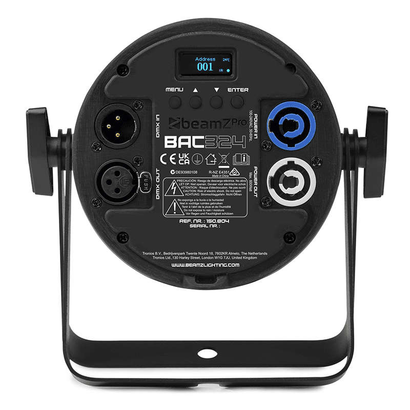 BEAMZPRO BAC324 LED PROPAR 6x 10W RGBAUV