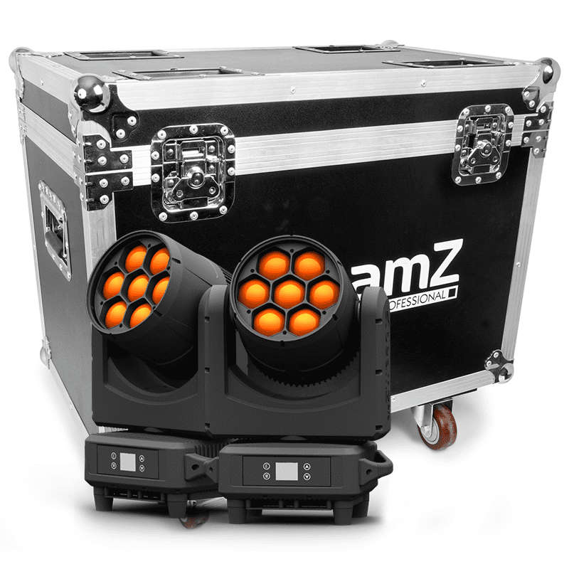 BEAMZPRO NEREID760 LED MOVING HEAD WASH IP65 7x 60W [2 PIECES IN FLIGHTCASE]