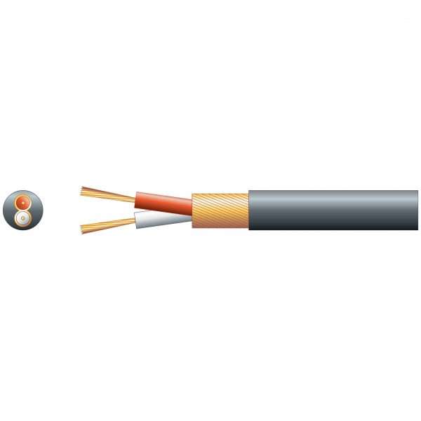 Filo - 2-CORE CABLE ROUND OVERALL SCREEN BLACK 4.0MM 100M