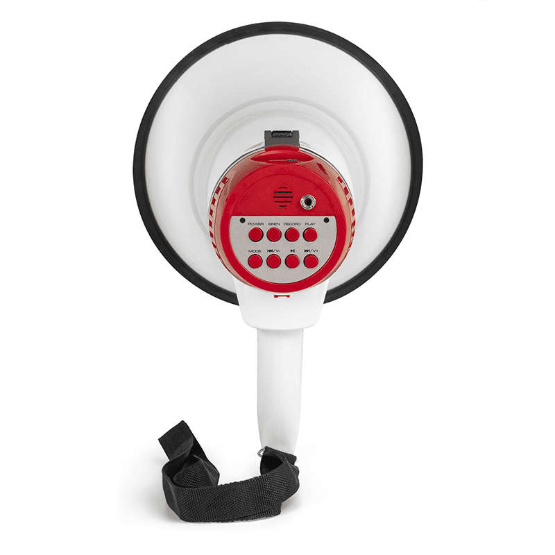 VONYX MEG045 MEGAPHONE 45W WITH RECORD SIREN USB BT BATTERY