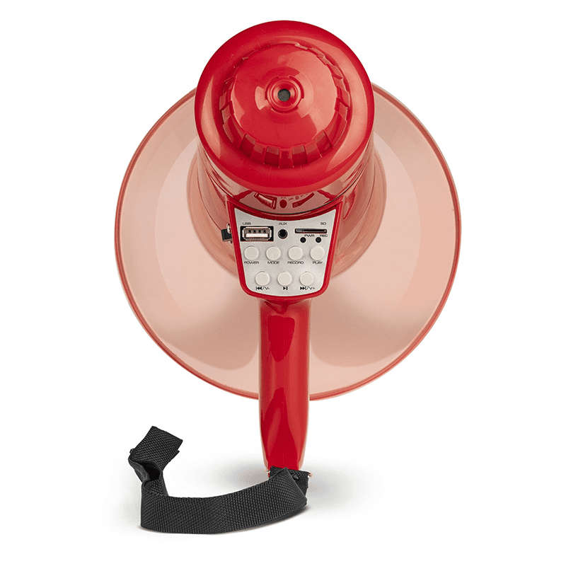 VONYX MEG050IP MEGAPHONE 50W WITH RECORD SIREN USB BT IPX4