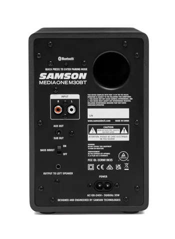SAMSON MediaOne M30BT Studio Monitors with Bluetooth