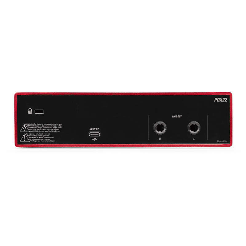PDM PDX22 USB AUDIO INTERFACE DUAL CHANNEL