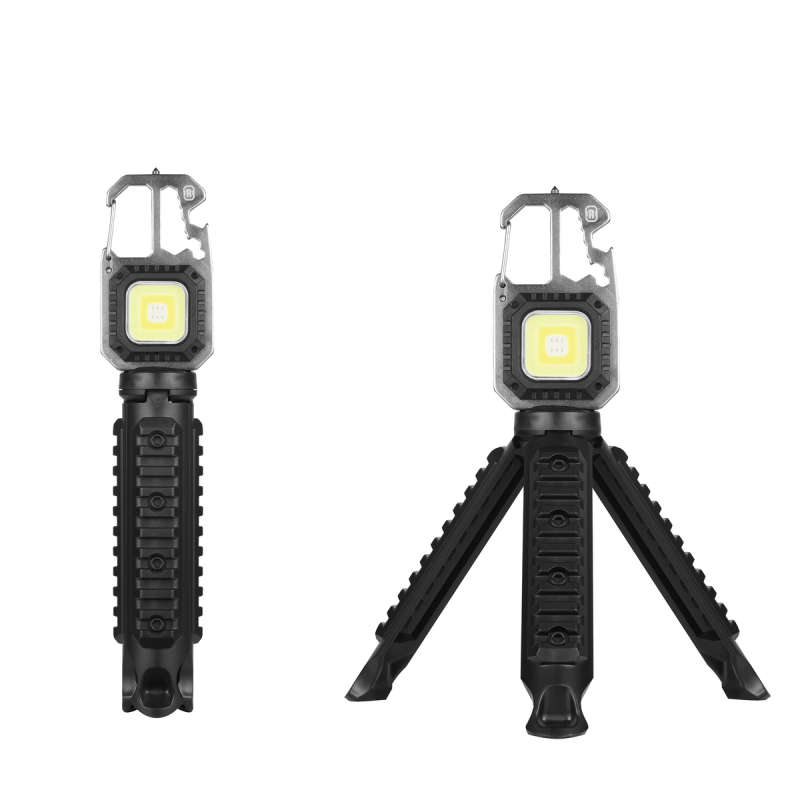 Rugged Range Multi-Function Keychain Light With Tri-Pod