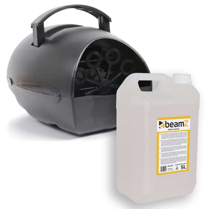 BEAMZ - B100 PORTABLE BUBBLE MACHINE plus 5L Fluid