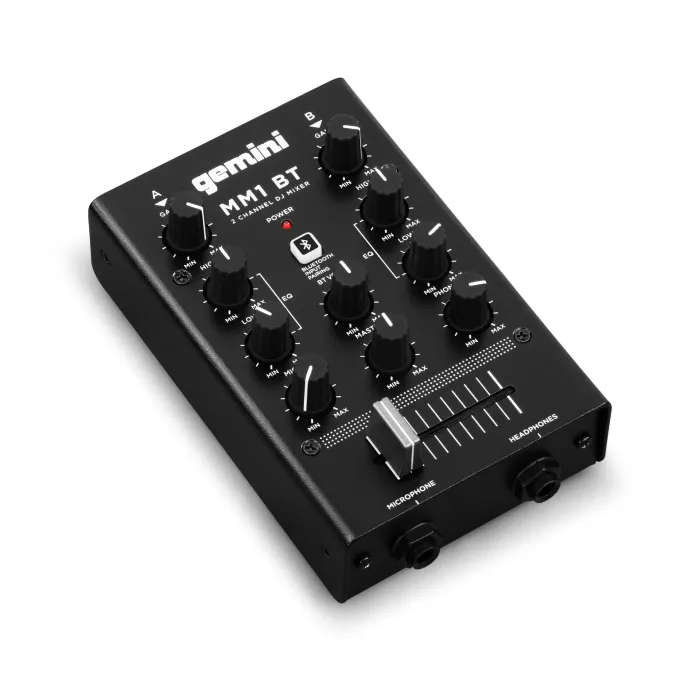 Gemini MM1BT 2-Channel BT DJ Mixer