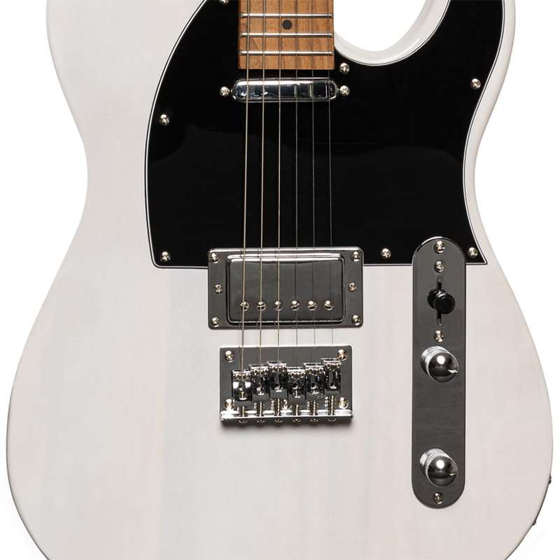 STAGG Electric Guitar/Vintage "T" Series - See Thru White
