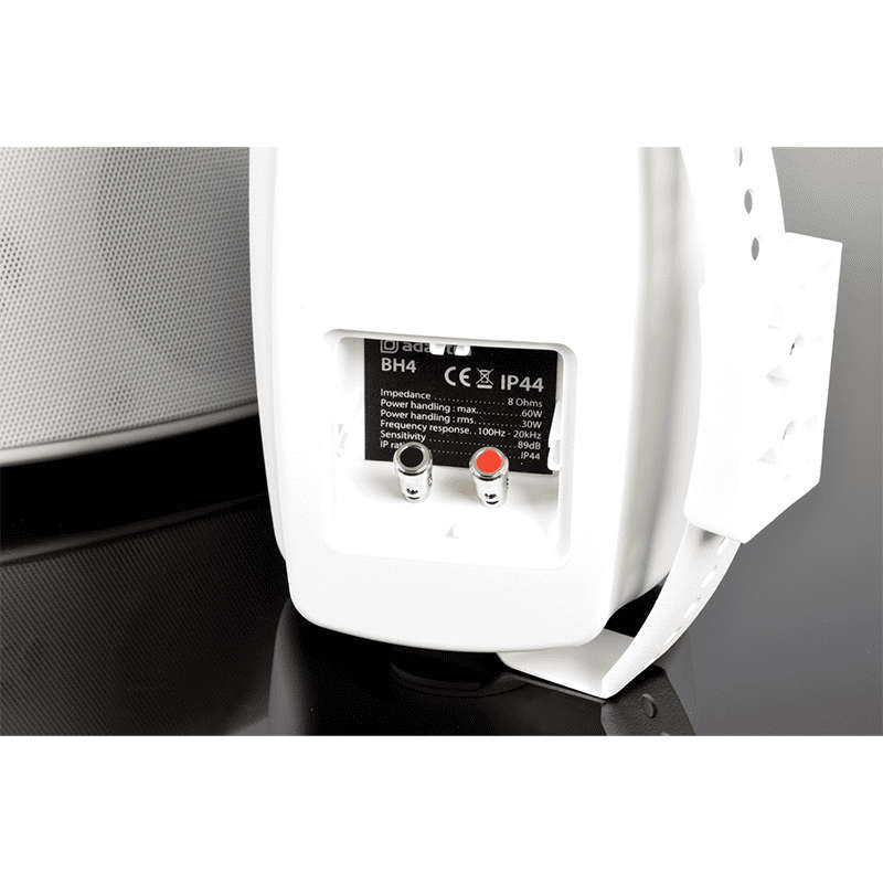 ADASTRA BH4-W PASSIVE WALL MOUNT SPEAKER 4IN WHITE 30W 8 OHM IP44 PAIR