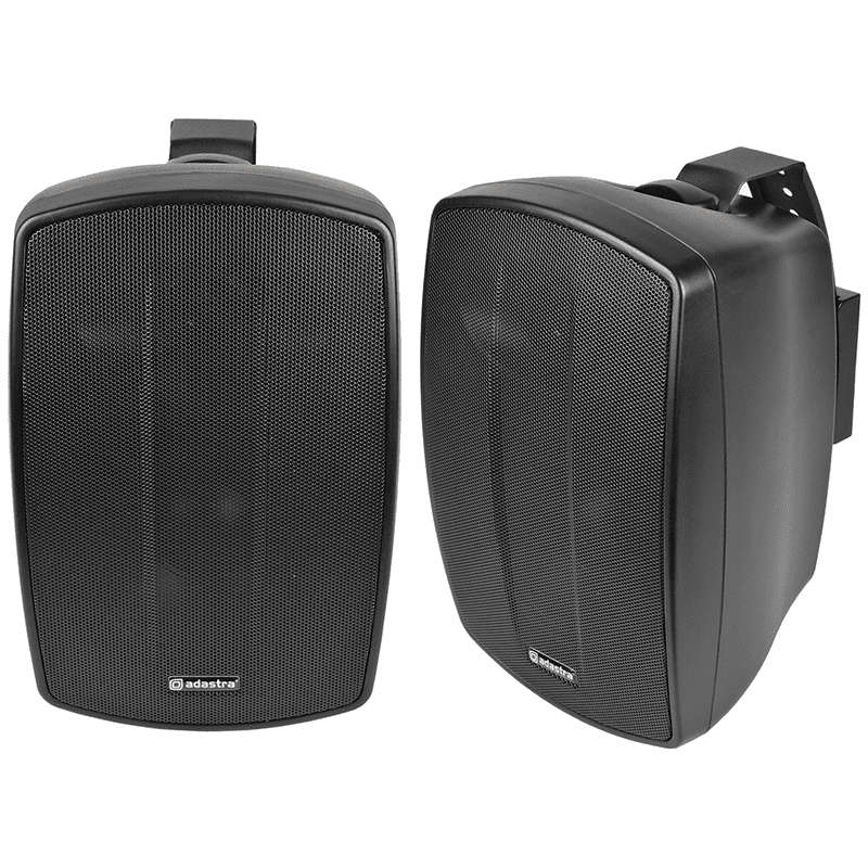 ADASTRA BH5-B PASSIVE WALL MOUNT SPEAKER 5IN BLACK 50W 8 OHM IP44 PAIR