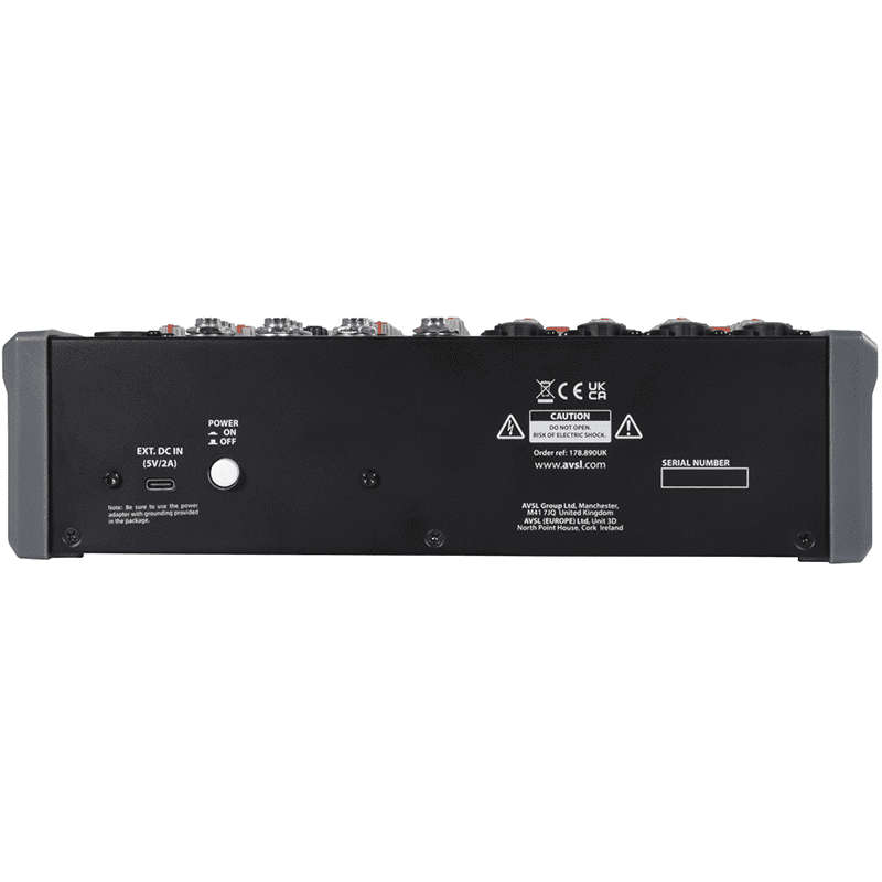 CITRONIC CMB-10 MUSIC MIXER 5-CH DSP/BT/USB/PC
