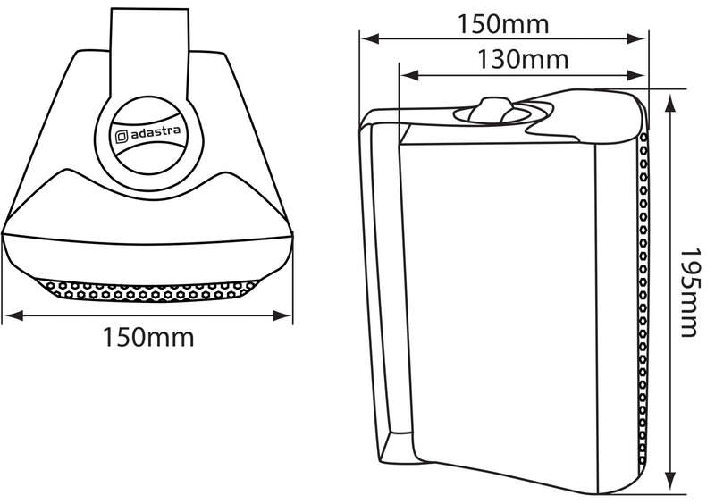 ADASTRA BC4-B PASSIVE WALL MOUNT SPEAKER 4IN BLACK 35W 8 OHM