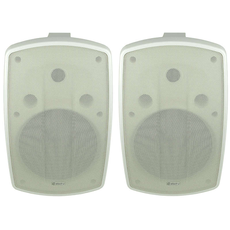 ADASTRA BH8-W PASSIVE WALL MOUNT SPEAKER 8IN WHITE 80W 8 OHM IP44 PAIR