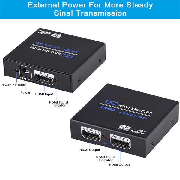 TVA - 1 IN 2 OUT 4K HDMI SPLITTER