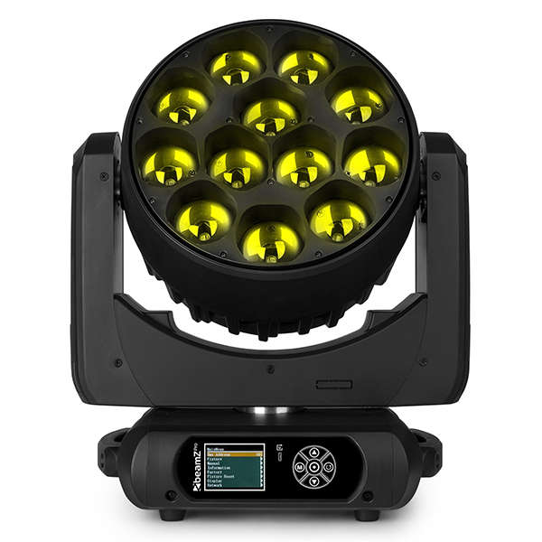 BEAMZPRO MHL1240 LED MOVING HEAD ZOOM 12x 40W RGBW [2 IN A FLIGHTCASE]