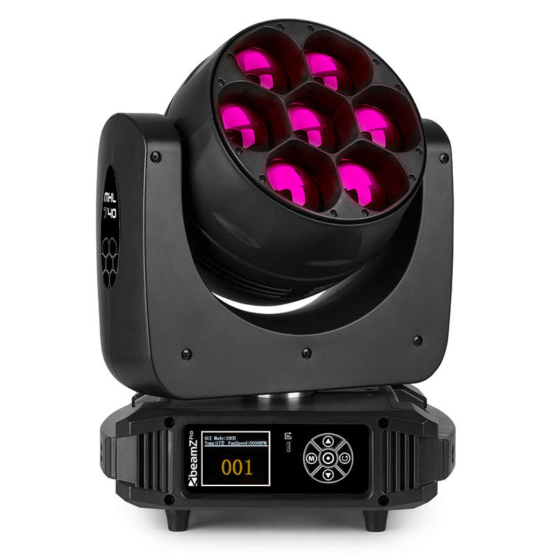 BEAMZPRO MHL740 LED MOVING HEAD ZOOM 7x 40W RGBW