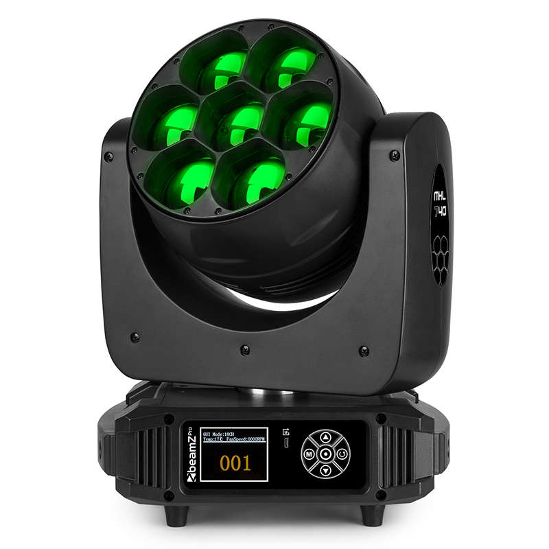 BEAMZPRO MHL740 LED MOVING HEAD ZOOM 7x 40W RGBW