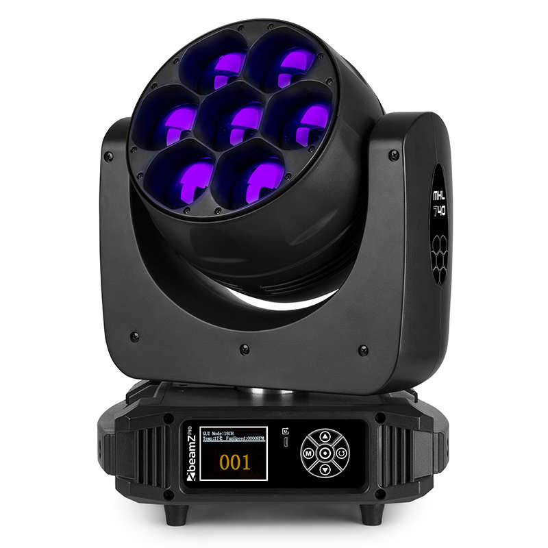 BEAMZPRO MHL740 LED MOVING HEAD ZOOM 7x 40W RGBW