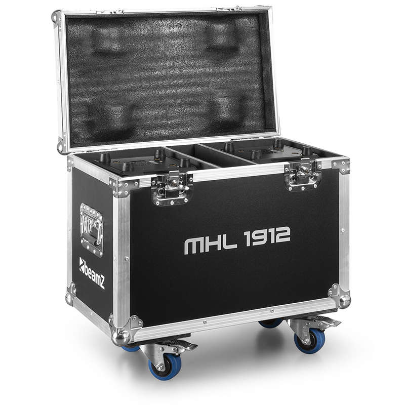BEAMZ MHL1912 LED MOVING HEAD WASH 19x 12W RGBW [2 IN A FLIGHTCASE]