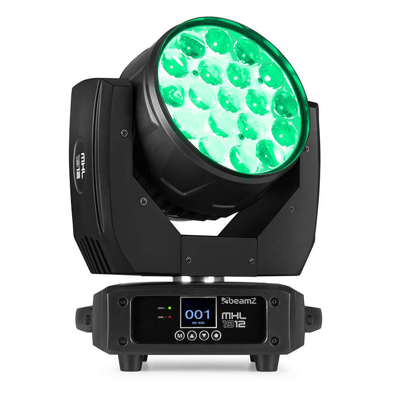 BEAMZ MHL1912 LED MOVING HEAD WASH 19x 12W RGBW