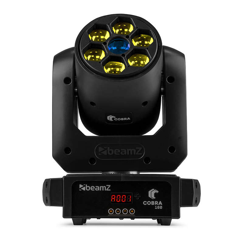 BEAMZ COBRA160 LED MOVING HEAD SPOT 1x 100W WITH BEE-EYE  6x 10W RGBW