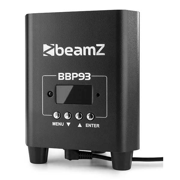 BEAMZ BBP93 LED BATTERY UPLIGHT PAR IP20 3x 10W RGBW