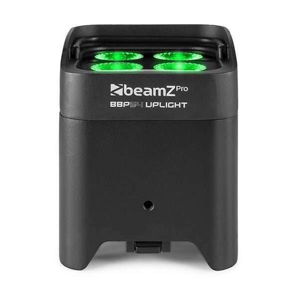 BEAMZPRO BBP54 LED BATTERY UPLIGHT PAR IP54 4x 12W RGBAWUV