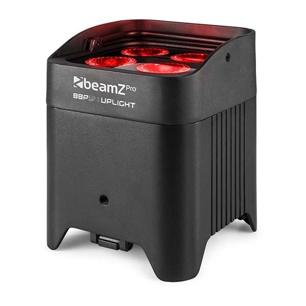 BEAMZPRO BBP54 LED BATTERY UPLIGHT PAR IP54 4x 12W RGBAWUV