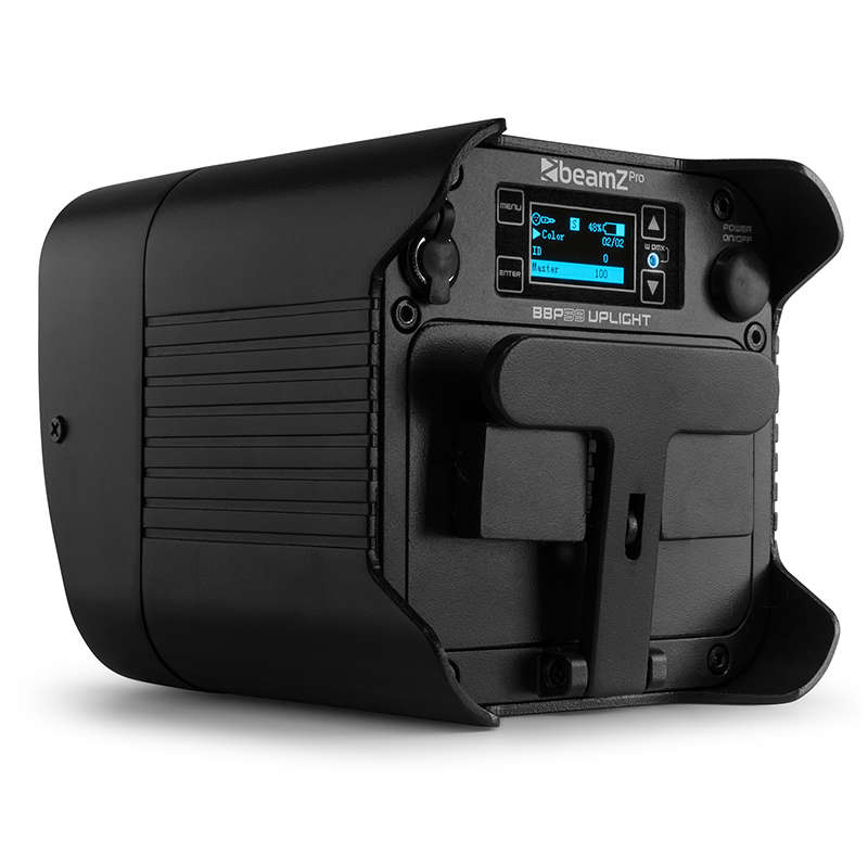 BEAMZPRO BBP59 LED BATTERY UPLIGHT PAR IP65 9x 12W RGBAWUV