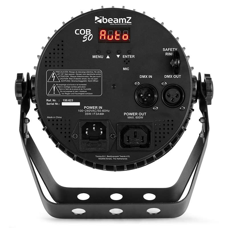 BEAMZ COB50 LED PAR IP20 1x 50W RGBAW