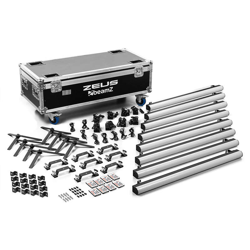 BEAMZ ZEUS LED TUBE IP20 RGBW [8 IN A FLIGHTCASE]