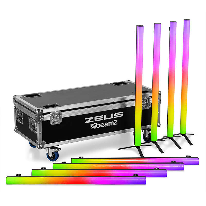 BEAMZ ZEUS LED TUBE IP20 RGBW [8 IN A FLIGHTCASE]