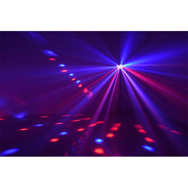 BEAMZ RADICAL II LED DERBY WITH LASER RG AND STROBE 16x 0.5W LED 4x 3W RGBW