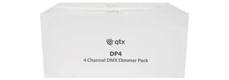 QTX DP4 DMX DIMMER PACK 4 CHANNEL
