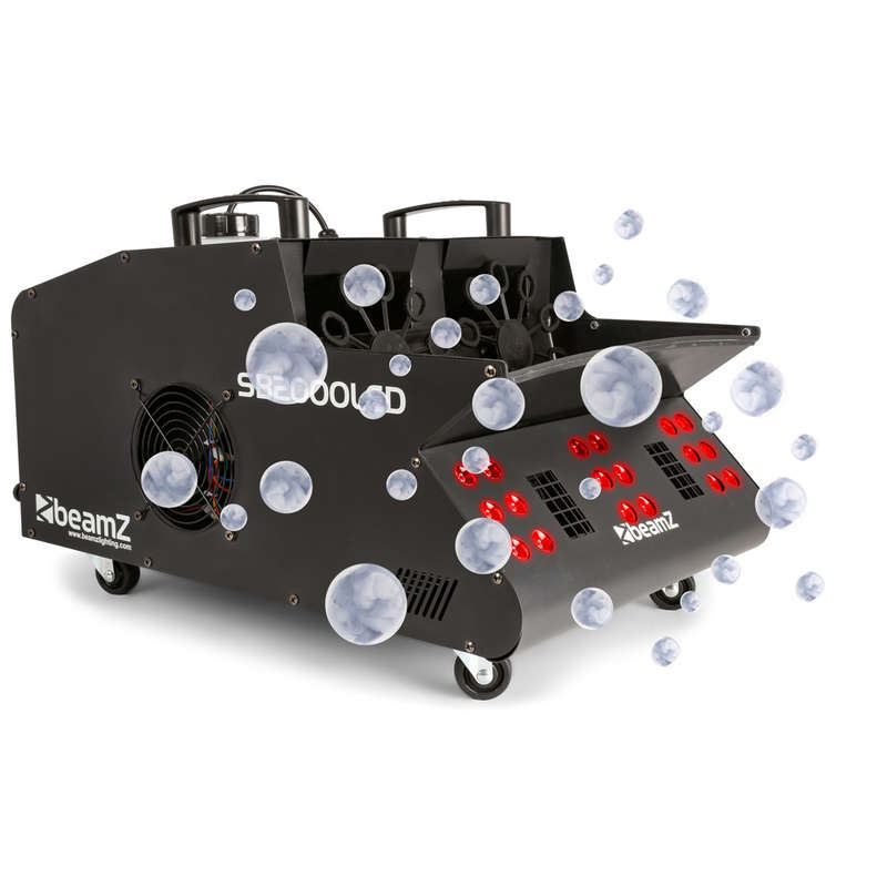 BEAMZ SB2000LED FOG BUBBLE MACHINE RGB LEDS 18x 3W